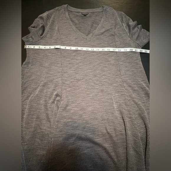 Torrid Charcoal Mini Rib Knit Fit And Flare Dress - Picture 12 of 13